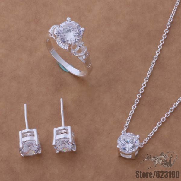 as045 silver plated, silver jewelry set, fashion jewelry set /fsaaojha hemapvta